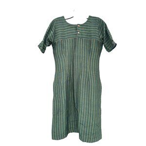 NWT UDD Women's size small S Kuftan  Green shortsleeve Kurta dress